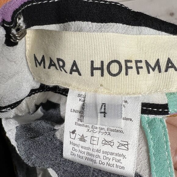 NWT Mara Hoffman Sleeveless Wrap Halter Striped Multicolor Maxi Dress Sz 4 - Picture 15 of 16
